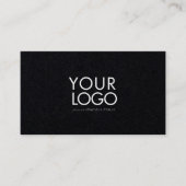 Custom Logo Modern Business card template Visitenkarte (Vorderseite)