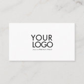 Custom Logo Modern Business card template Visitenkarte (Vorderseite)