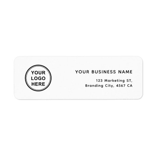 Custom Logo Modern Company Return Address (Vorne)