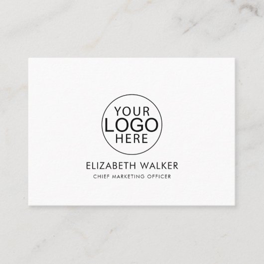 Custom Logo Modern Minimalist Visitenkarte (Vorderseite)