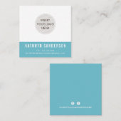 CUSTOM LOGO modern minimalistisch schick frisch tu Quadratische Visitenkarte