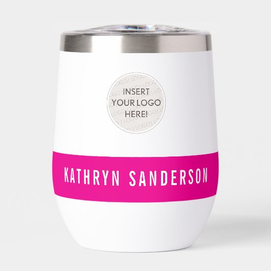 CUSTOM LOGO modern minimalistisch schick hellrosa (Vorderseite)
