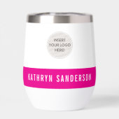 CUSTOM LOGO modern minimalistisch schick hellrosa (Rückseite)