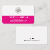 CUSTOM LOGO modern minimalistisch schlicht, einfac Visitenkarte (Vorne/Hinten)