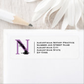 Custom LOGO Moderne NOTARY AGENT Rücksendeadresse (Insitu)
