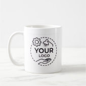Custom Logo Mug for Company - Simple Promotional  Kaffeetasse (Links)