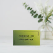 Custom Logo Name Minimalist Modern Professional Visitenkarte (Stehend Vorderseite)