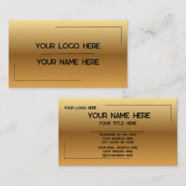 Custom Logo Name Minimalist Modern Professional Visitenkarte