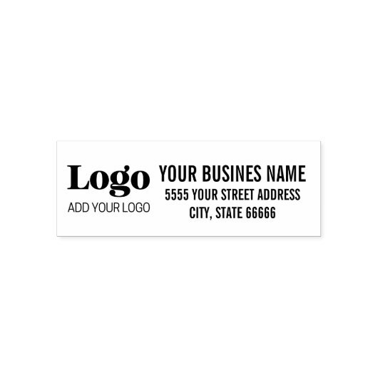 Custom Logo Name Return Address  Permastempel (Design)