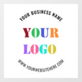 Custom Logo Name Website Promotional Window Decal Fensteraufkleber (Blatt)