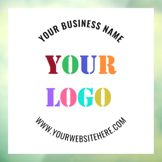 Custom Logo Name Website Promotional Window Decal Fensteraufkleber (Blatt 3)