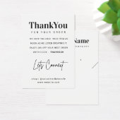 Custom Logo Necklace Ohrringe Danke Karte (Schreibtisch)