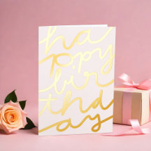 Custom Logo Office Stilvoll Modern Happy Birthday