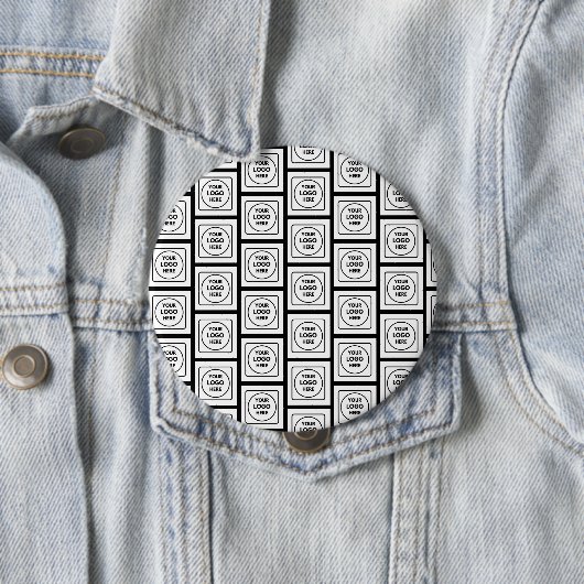 Custom Logo or Image Repeating Pattern Design Button (Beispiel)