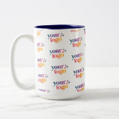 Custom Logo Pattern Employee Mug Zweifarbige Tasse (Links)