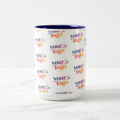 Custom Logo Pattern Employee Mug Zweifarbige Tasse (Mittel)