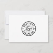 Custom Logo Personalized Business Branding Seal Dankeskarte (Vorderseite)