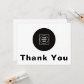 Custom Logo Personalized Thank You Note Card Karte (Vorderseite/Rückseite Beispiel)