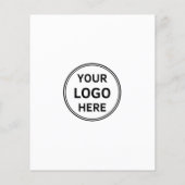 Custom Logo Photo Minimalist Business Flyer (Hinten)