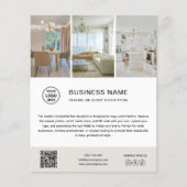 Custom Logo Photo Minimalist Business Flyer (Vorne)