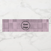 Custom logo pink glass tile pattern wasserflaschenetikett (Einzelnes Label)