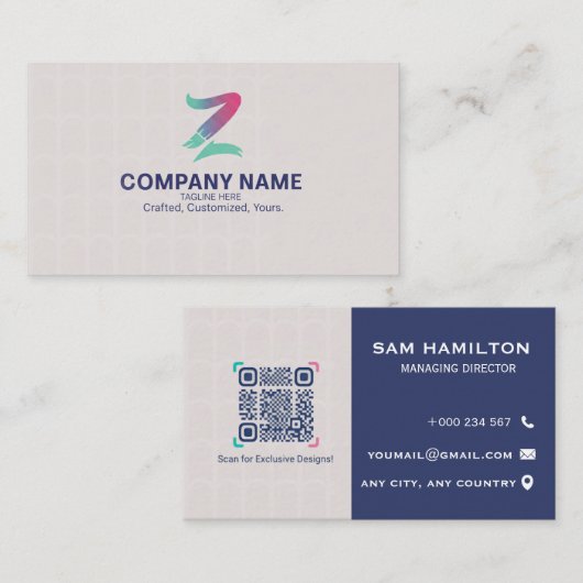 Custom Logo Professional Business Card Corporate Visitenkarte (Vorne/Hinten)