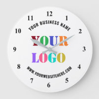 Custom Logo Promotional Business Clock Your Colors