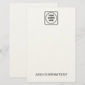 Custom Logo Promotional Business letterhead Briefpapier (Vorne/Hinten)
