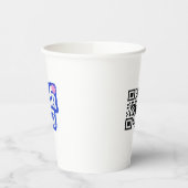Custom Logo Promotional Event QR Code  Pappbecher (Links)