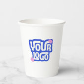 Custom Logo Promotional Event QR Code  Pappbecher (Vorderseite)