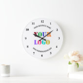 Custom Logo Promotional Your Business Personalized Große Wanduhr (Zuhause)