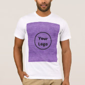 Custom logo purple burlap T-Shirt (Vorderseite)