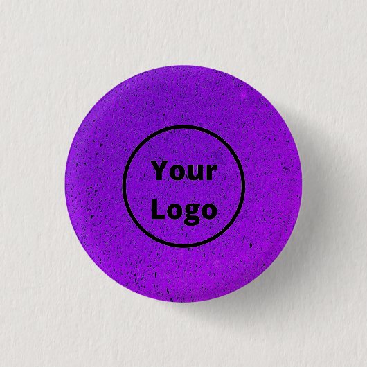 Custom Logo Purple Rough Surface Print Button (Vorderseite)
