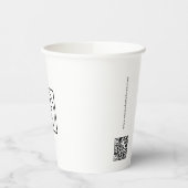 Custom Logo QR Code Branding Modern Pappbecher (Links)