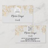 Custom Logo QR Code Couch Therapeut Blogger Visitenkarte (Vorne/Hinten)