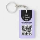 Custom Logo & QR Code Keychain | Business Promo Gi Schlüsselanhänger (Vorderseite)