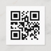 Custom Logo QR Code Social Media Vielen Dank White Rabattkarte (Rückseite)