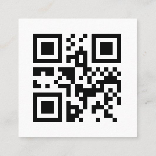 Custom Logo QR Code Social Media Vielen Dank White Rabattkarte (Rückseite)