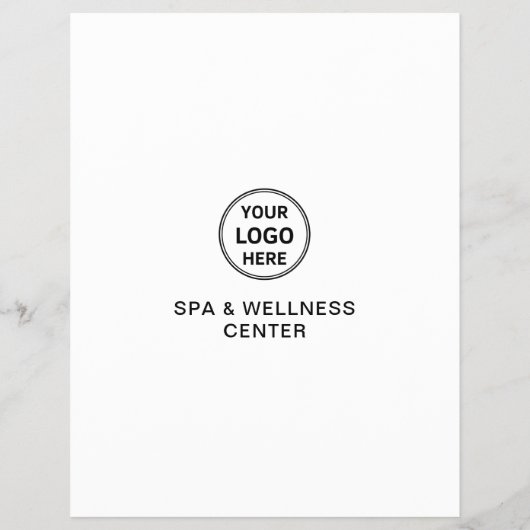 Custom Logo QR Code Wellness-Center Wellness Cente Flyer (Hinten)