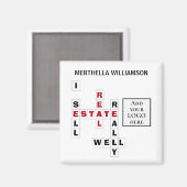 Custom LOGO Realtor Real Anwesen Magnet (Vorderseite/Rückseite)