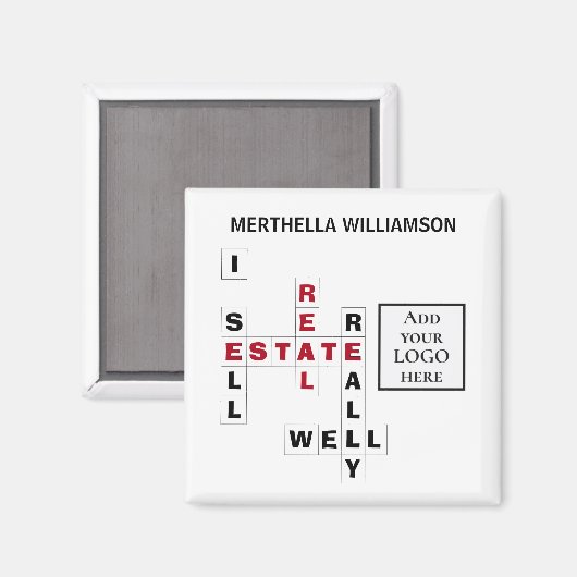 Custom LOGO Realtor Real Anwesen Magnet (Vorderseite/Rückseite)