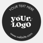 Custom Logo Runder Aufkleber (Vorderseite)