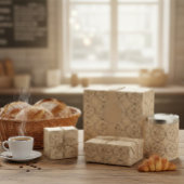 Custom Logo Rustic Bread & Pastry Wrap Geschenkpapier
