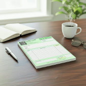 Custom Logo, Sales Invoice Receipt Small Business  Notizblock