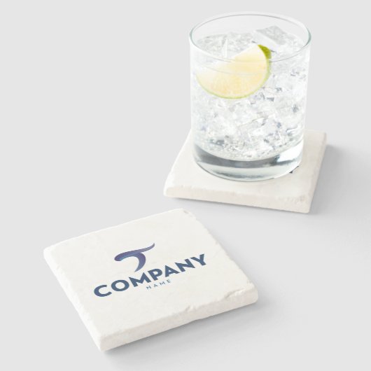 Custom Logo Sandstone Untersetzer Personalisiert C (Seitenansicht)