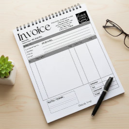 Custom Logo Small Business Invoice Sales Receipt Notizblock