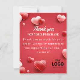 Custom Logo Social Media Flat Dankeschön Karte