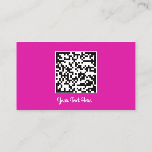 Custom Logo Social Media Gold Pink QR Code Pinter Visitenkarte (Rückseite)
