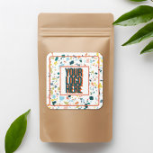 Custom Logo Sticker with Colorful Flecks