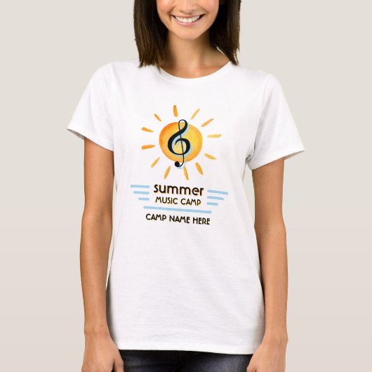 Custom Logo Summer Music Camp Festival T - Shirt (Vorderseite)
